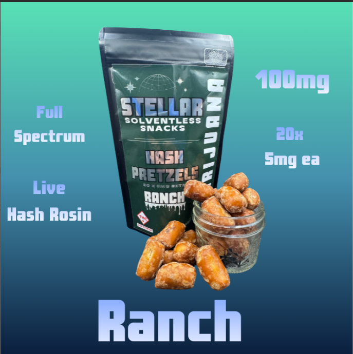 SOLVENTLESS RANCH PRETZEL BITES 100MG 20PK HYBRID
