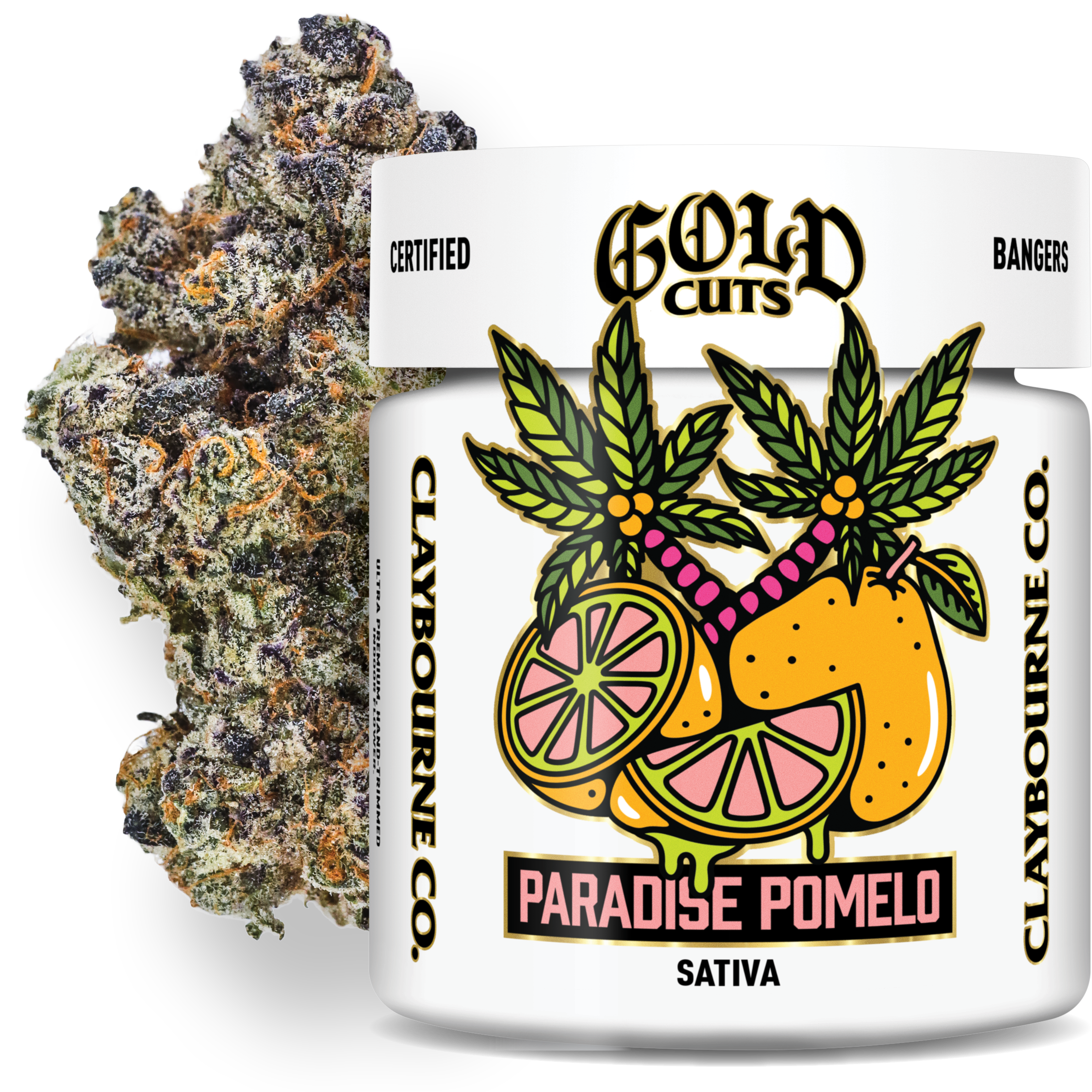 Claybourne Gold Cuts | Paradise Pomelo Indoor Large Buds