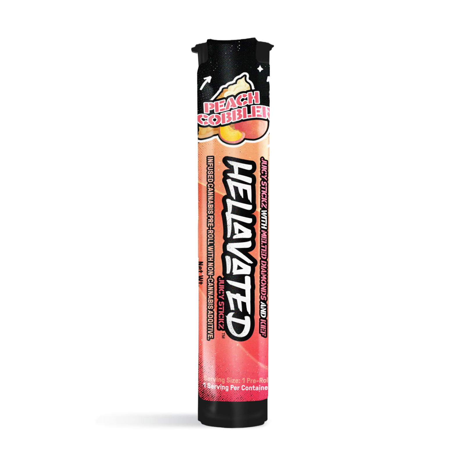 Peach Cobbler Stickz Infused Pre-Roll | 0.75g