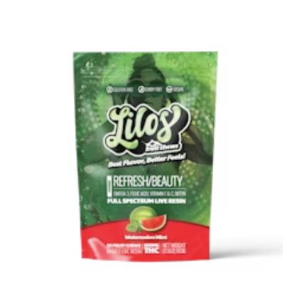 High Dose Watermelon Mint Gummies (10pk - 500mg total)