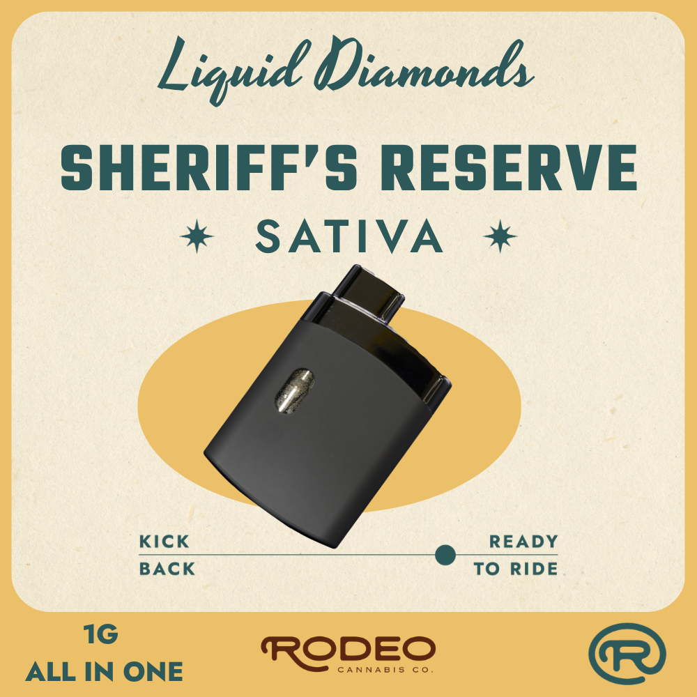 Rodeo Liquid Diamonds Sheriff's Reserve (S) 1g Disposable Vape (C0070000566)