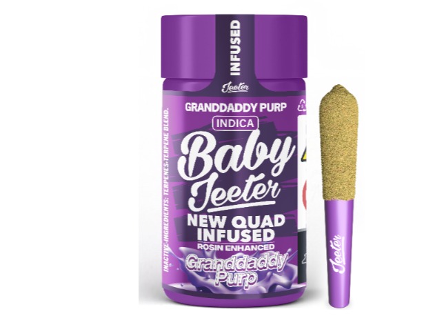 Jeeter - Granddaddy Purp Quad Infused Preroll 5pk - 2.5g