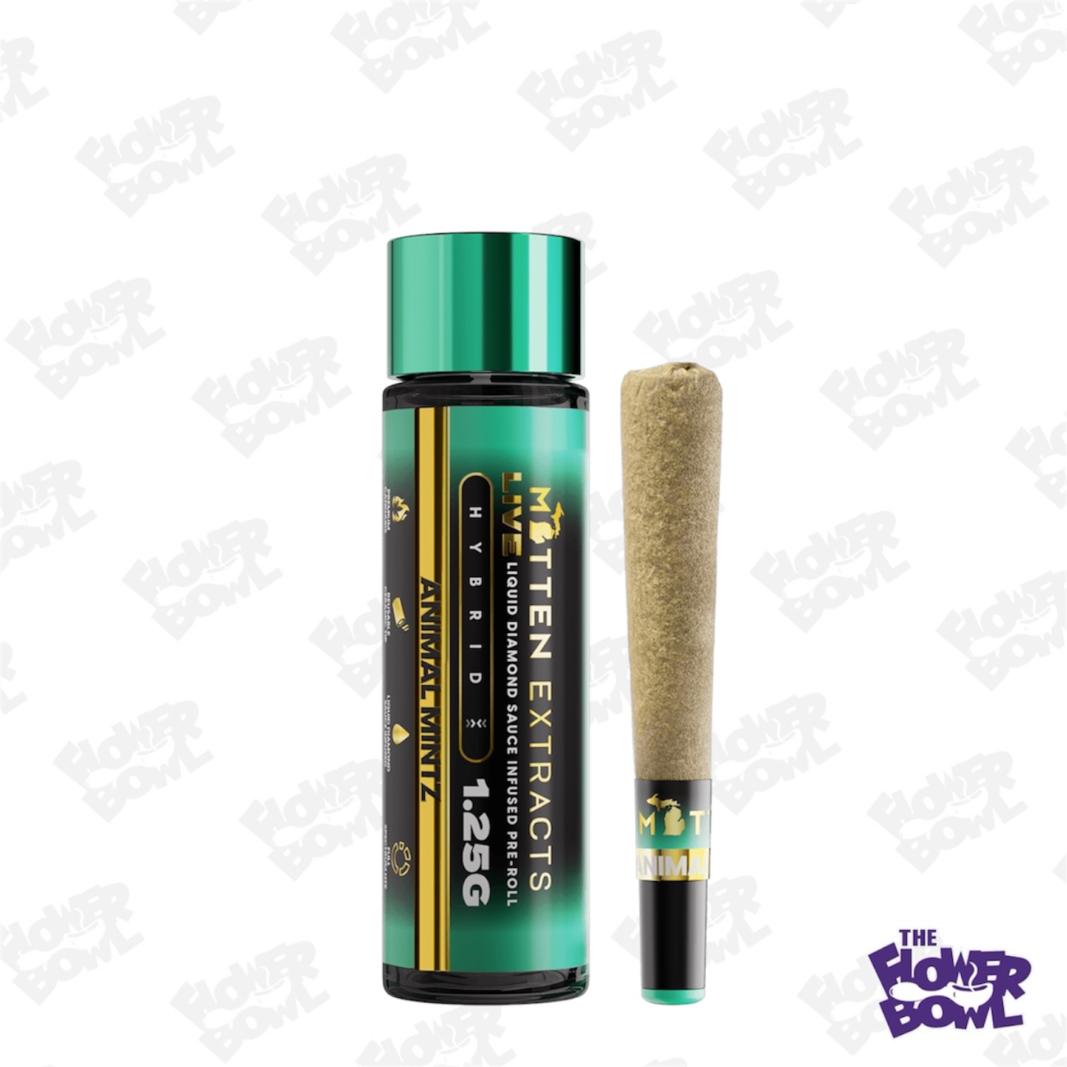 Mitten Extracts: Animal Mintz (H) Live Sauce Infused 1.25G Prerolls
