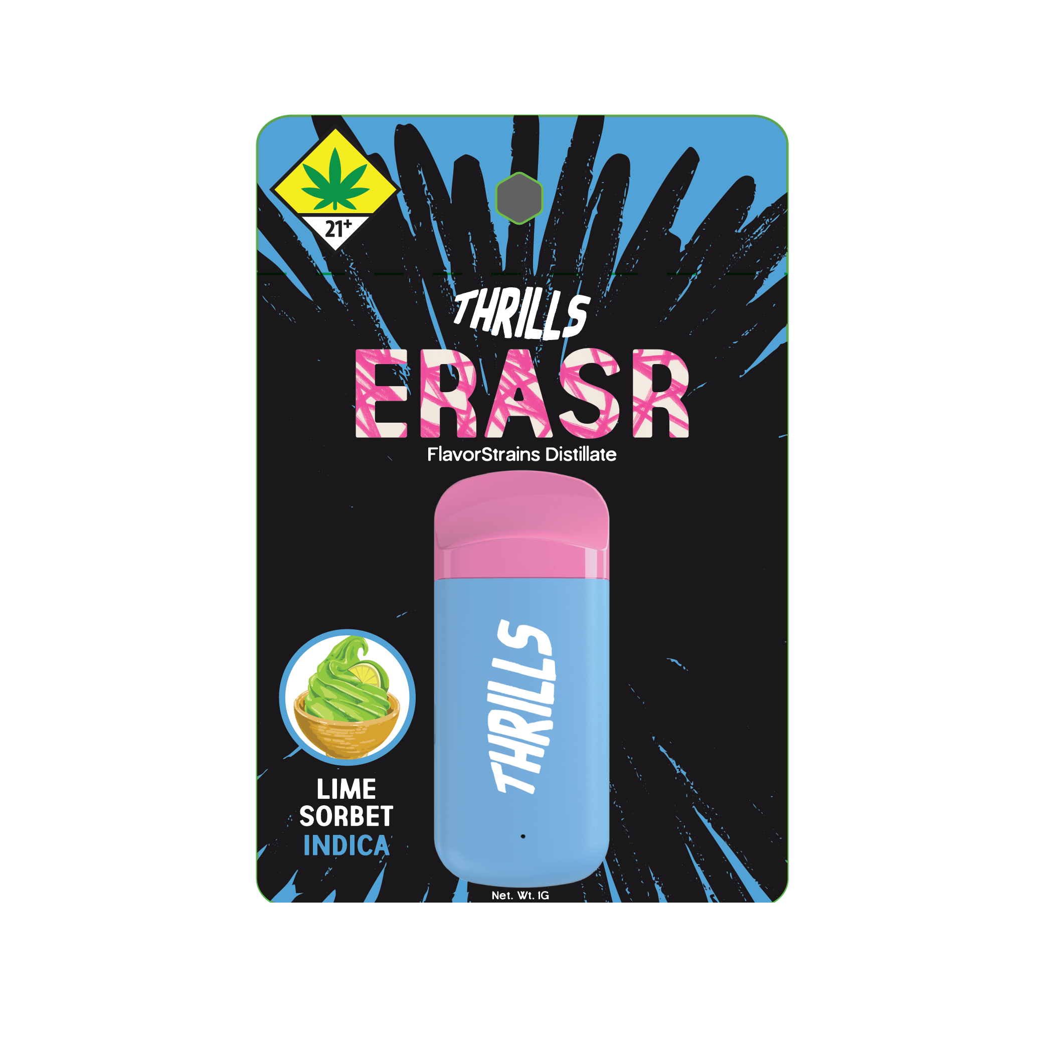 Lime Sorbet - FlavorStrains Erasr - All-In-One - 1g
