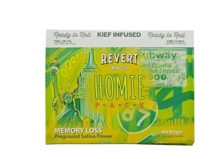 Revert - Purple Trainwreck Homie Pack Kief Infused Ground Flower - 14g