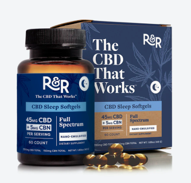 R&r Softgels Cbd/cbn 1350mg Cbd/150mg