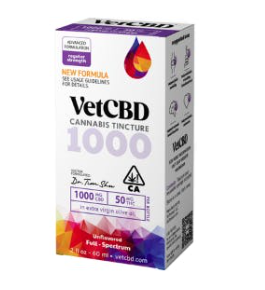 VetCBD Regular Strength 20:1 Tincture CBD /THC 50mg 2oz