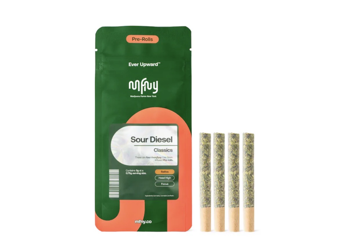 Sour Diesel x Sour Diesel (4pk) Live Resin Infused Pre-Roll
