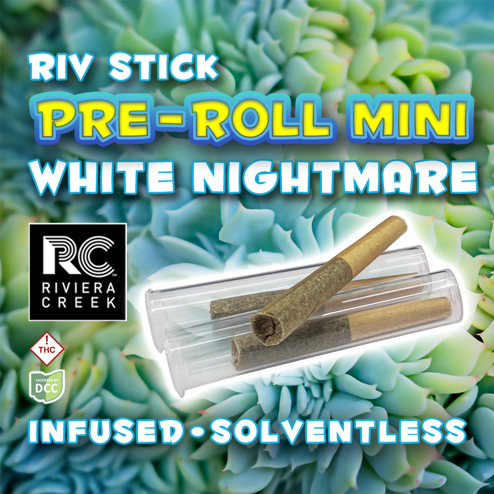 White Nightmare Infused Pre Rolls Minis (0.3g/3Pk)
