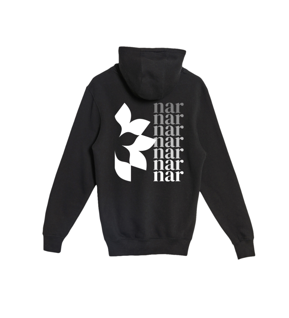 NAR | HOODIE | Gradient Logo | Lane Seven Premium Hoodie | MEDIUM | BLACK
