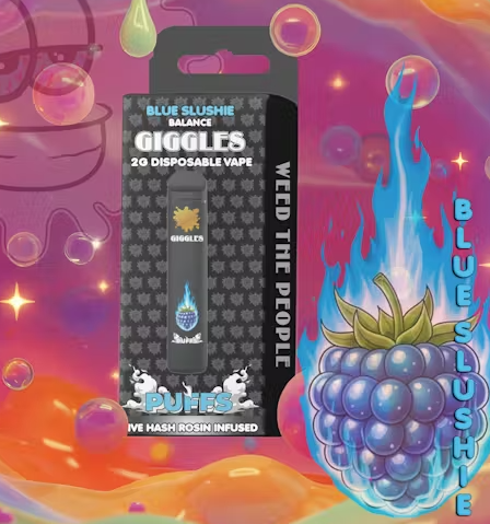 Blue Slushie - Live Rosin Infused - Puffs - AIO