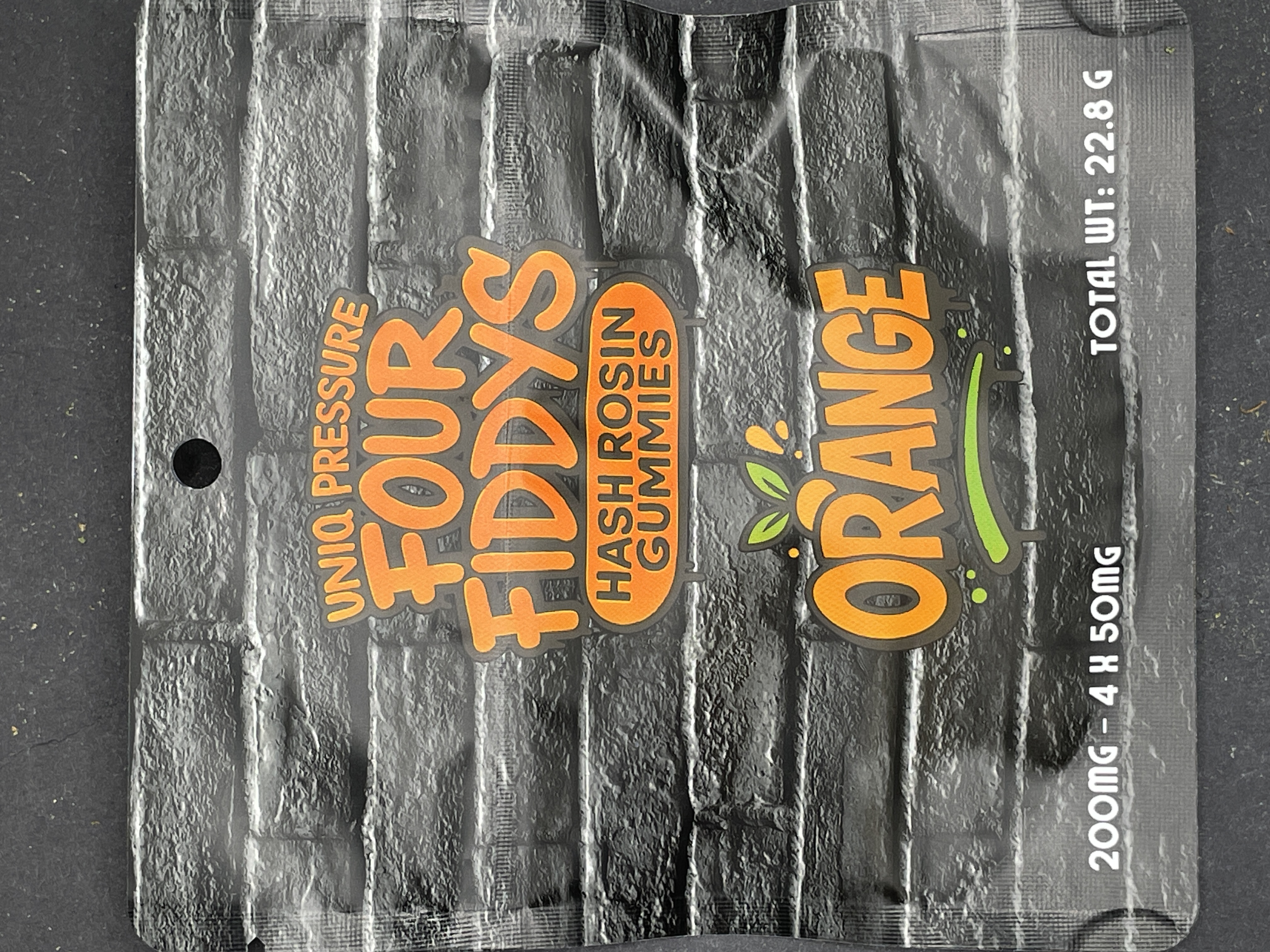 Rosin 4x 50mg Orange Gummies |
