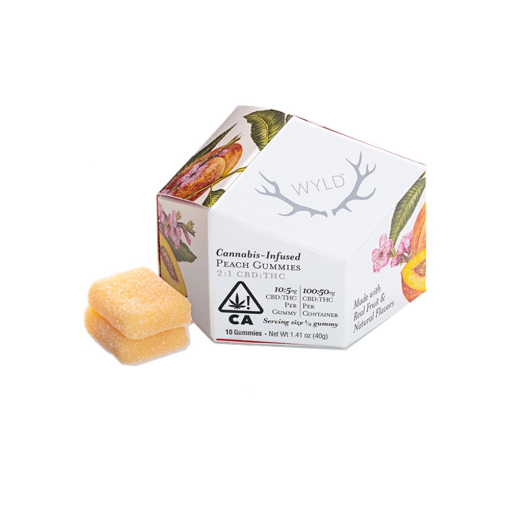 Peach 2:1 Gummies | 150mg - Wyld