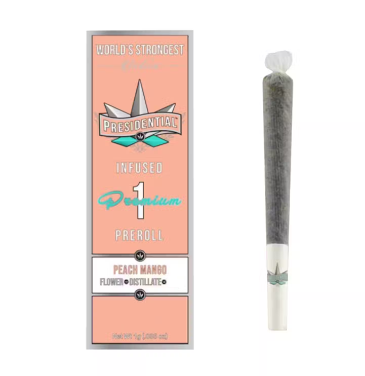 Presidential | Peach Mango | Distillate Diamonds Moon Rock Pre-Roll 1g
