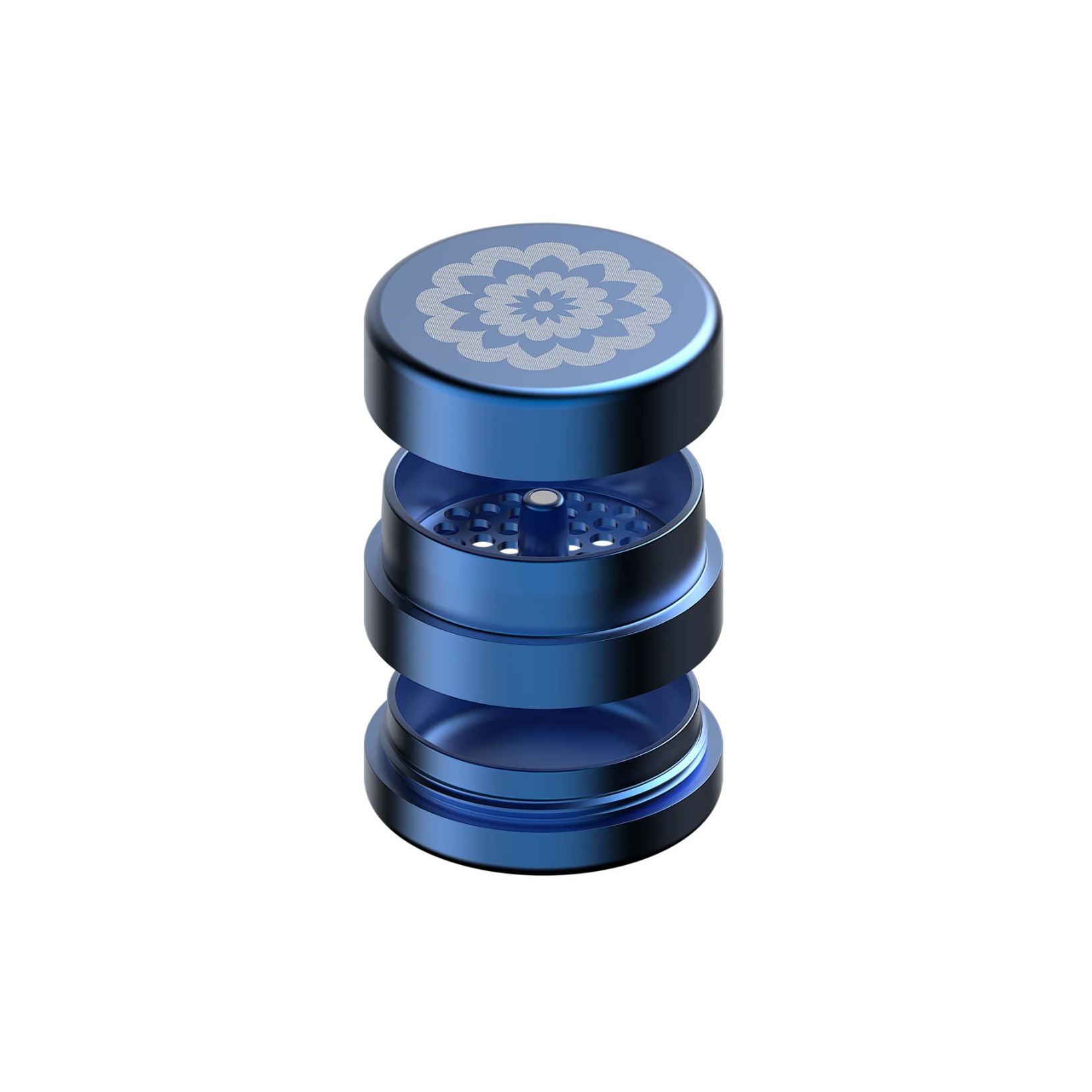 Flower Mill - 2" Next Gen Standard Aluminum Grinder - Blue