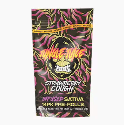Jungle Juice Infused Multi Pack Pre Rolls- Strawberry Cough