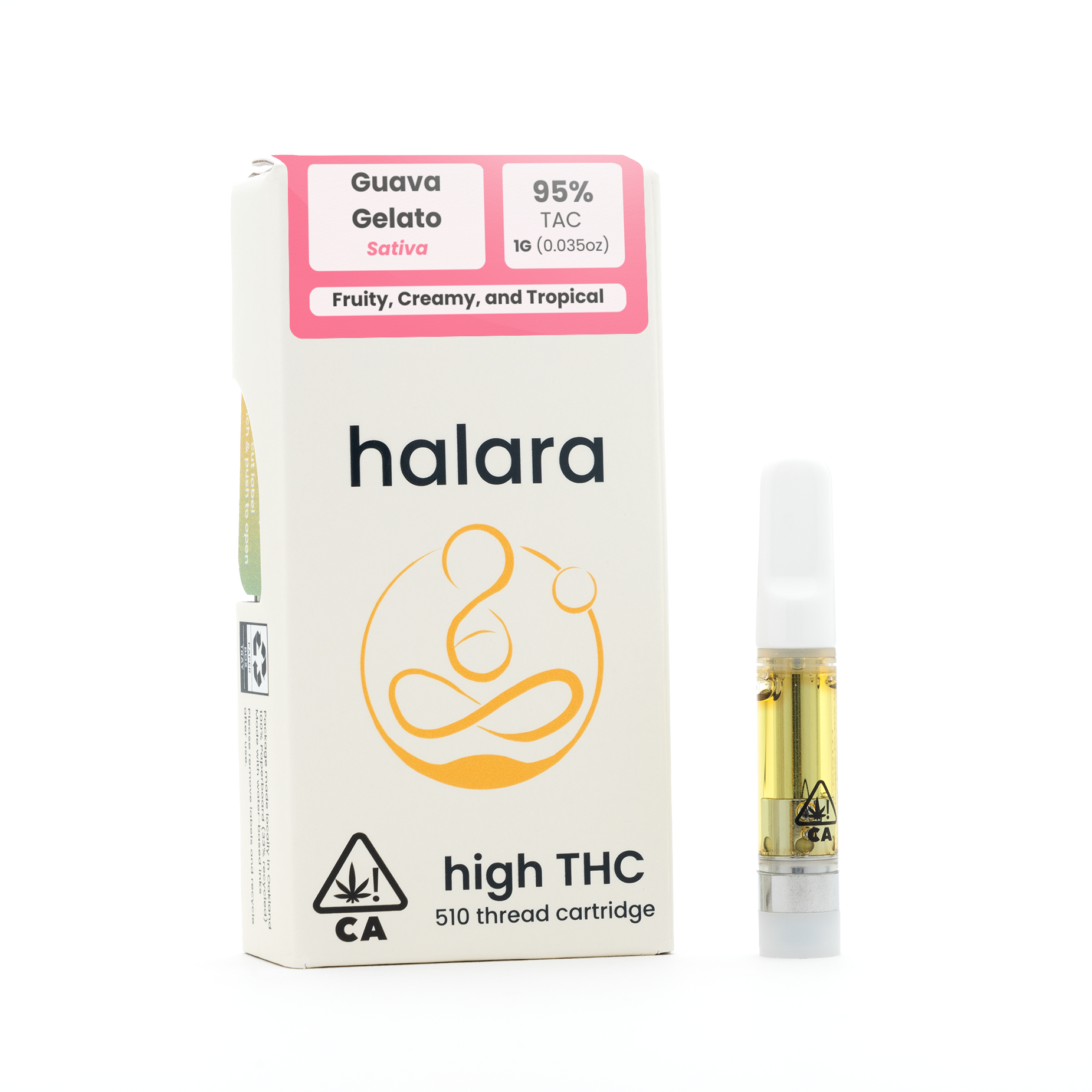 High THC - Guava Gelato 1G Cartridge