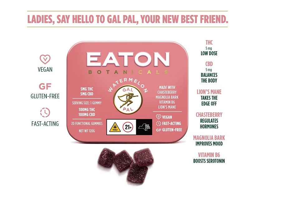 Eaton Botanicals - Watermelon Gal Pal Gummies 20pk - 100mg