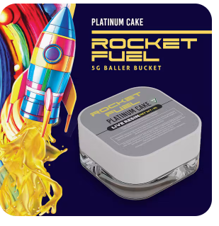 Concentrate | Live Resin | Platinum Cake | 1g | Rocket Fuel