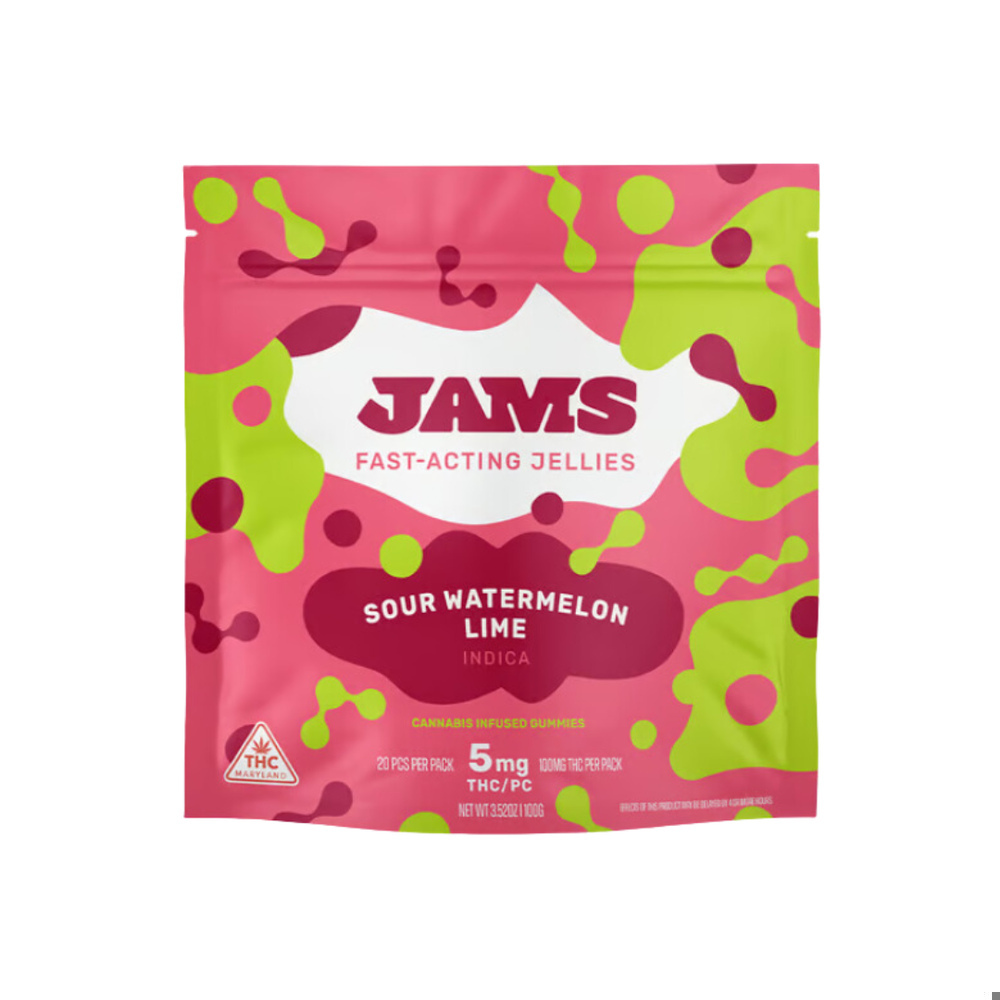 Fast Acting Jellies 100mg 20ct Sour Watermelon Lime Indica