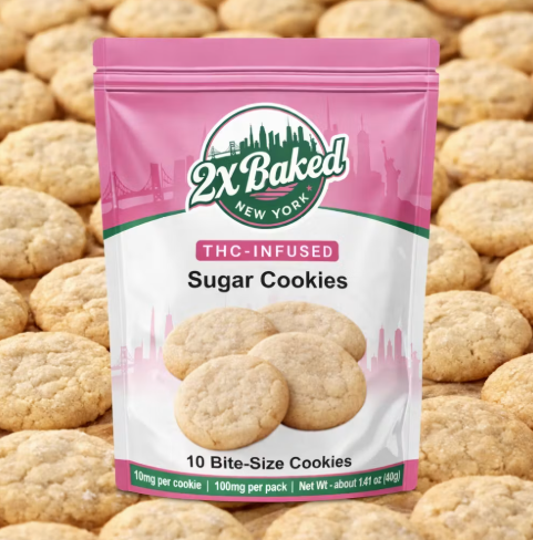 2x Baked | Sugar Cookies | 100mg x 10pk | Hybrid