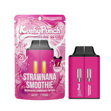 Kushy Punch | 1g Live Resin Connect AIO | Strawnana Smoothie | 2 x