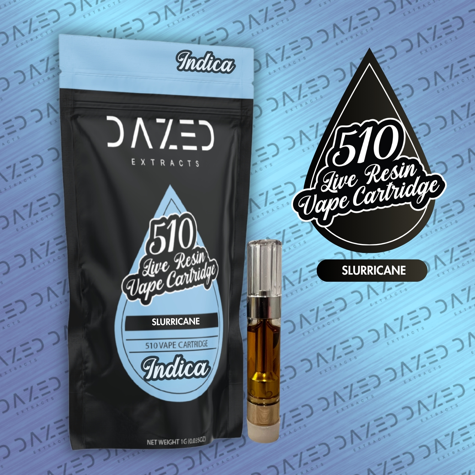 Dazed 510 Live Resin Vape Cart - Slurricane