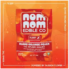 Nom Nom | Sleep | Blood Orange Peach | 200mg thc 50 mg cbn