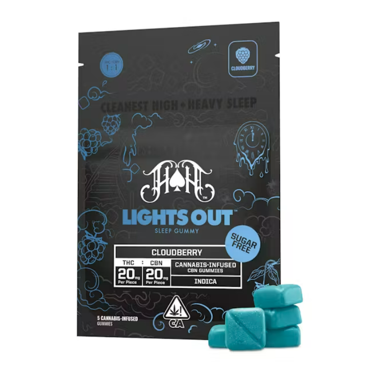 Lights Out Sleep Gummy Cloudberry CBN HH