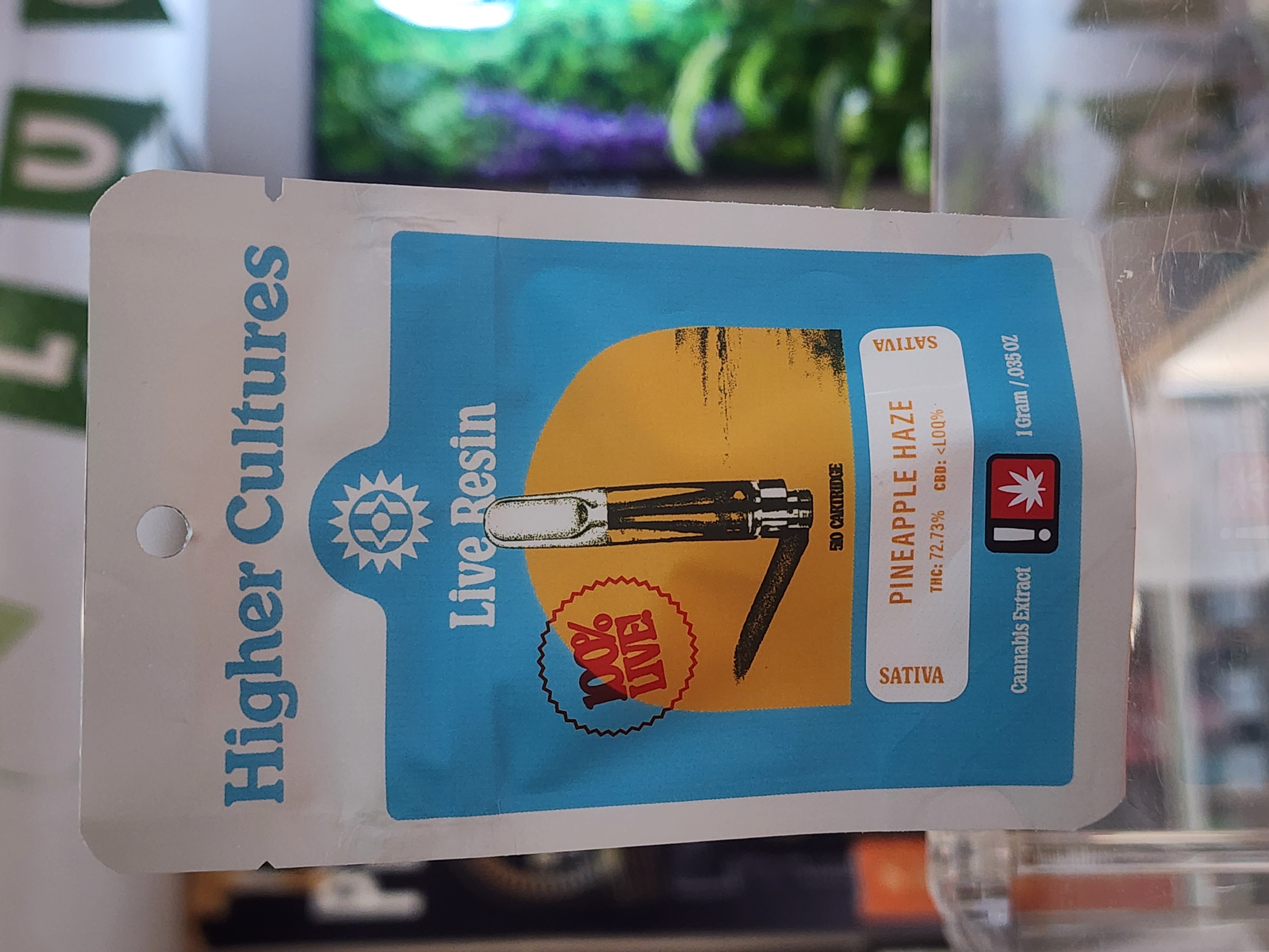 VAPE LIVE RESIN - 1G - SATIVA - PINEAPPLE HAZE