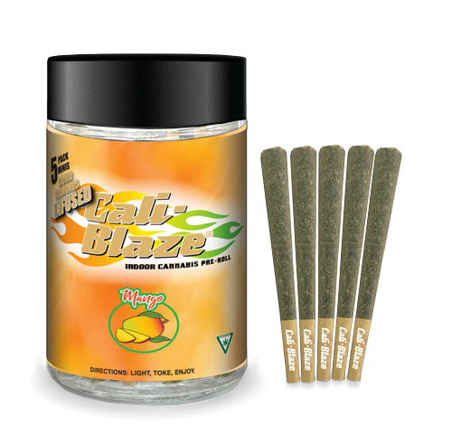 Cali Blaze - 5 Pack Infused Prerolls - Mango