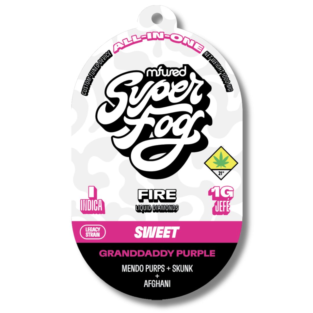Granddaddy Purple FIRE Liquid Diamonds Jefe Disposable (Super Fog)