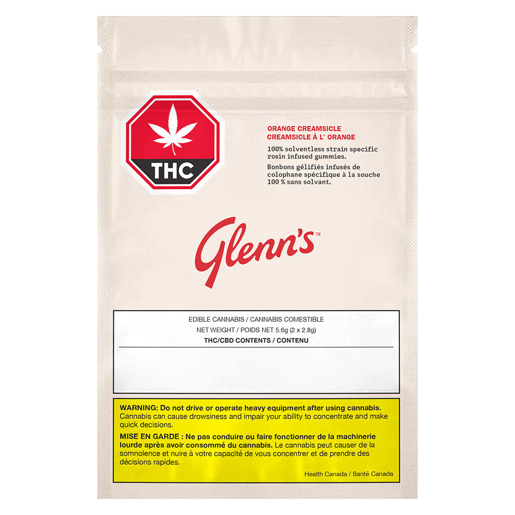 Glenn's - Orange Creamsicle Hash Rosin Sativa Soft Chews - 2 Pack