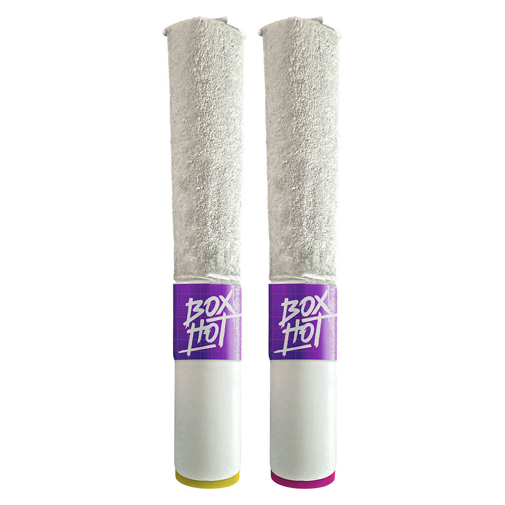BOXHOT - Alien OG + Peach OG THCa Coated Infused Pre-Rolls - 2x1g