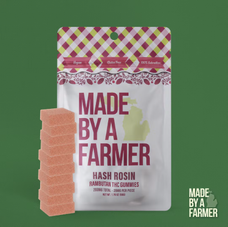 MADE BY A FARMER | 200MG HASH ROSIN GUMMIES | RAMBUTAN