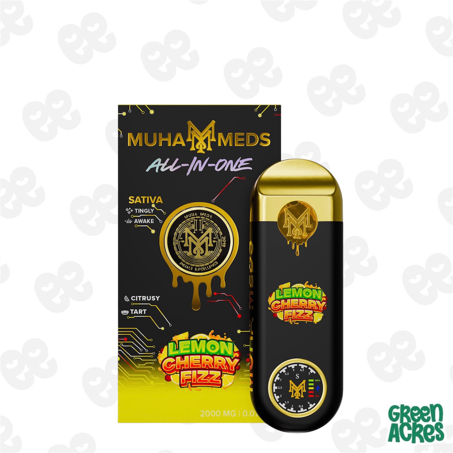 Muha Meds: Lemon Cherry Fizz 2G Disposable 3rd Gen