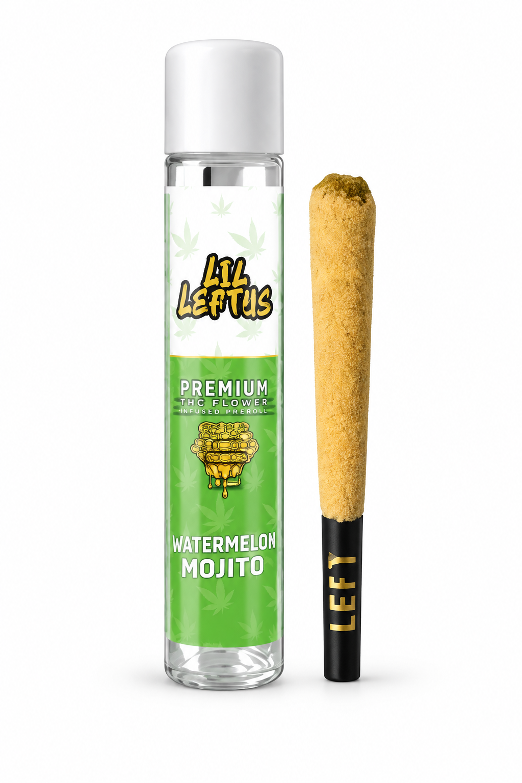 LEFT COAST - WATERMELON MOJITO - LIL LEFTYS - PREMIUM INFUSED PRE ROLL - 1G