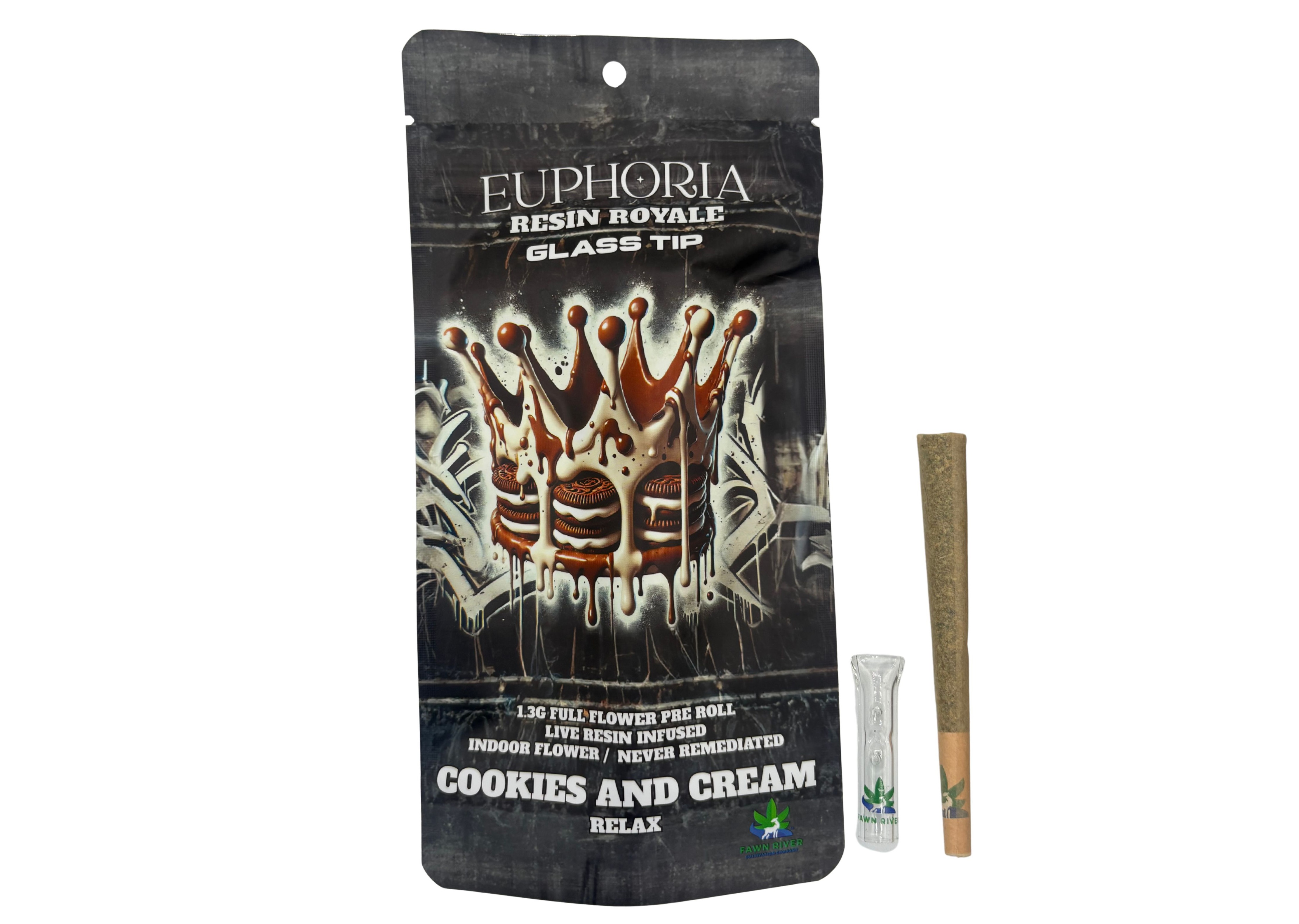 Euphoria Resin Royale | Cookeis & Cream 1.3g Infused Preroll