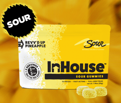 Gummies | Sour Pineapple | 25mg Per Serving | 20 Servings