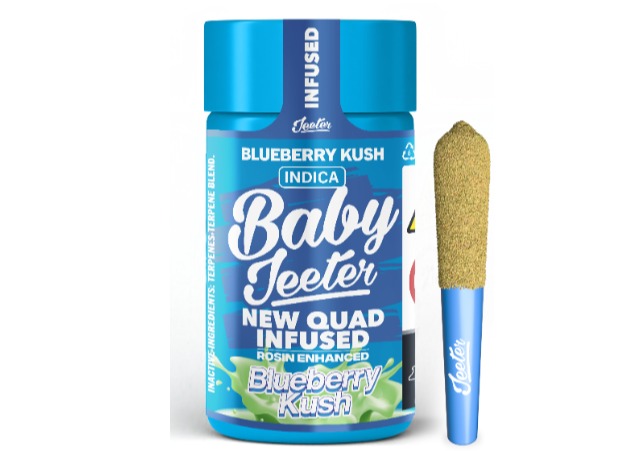 Jeeter - Blueberry Kush Quad Infused Preroll 5pk - 2.5g