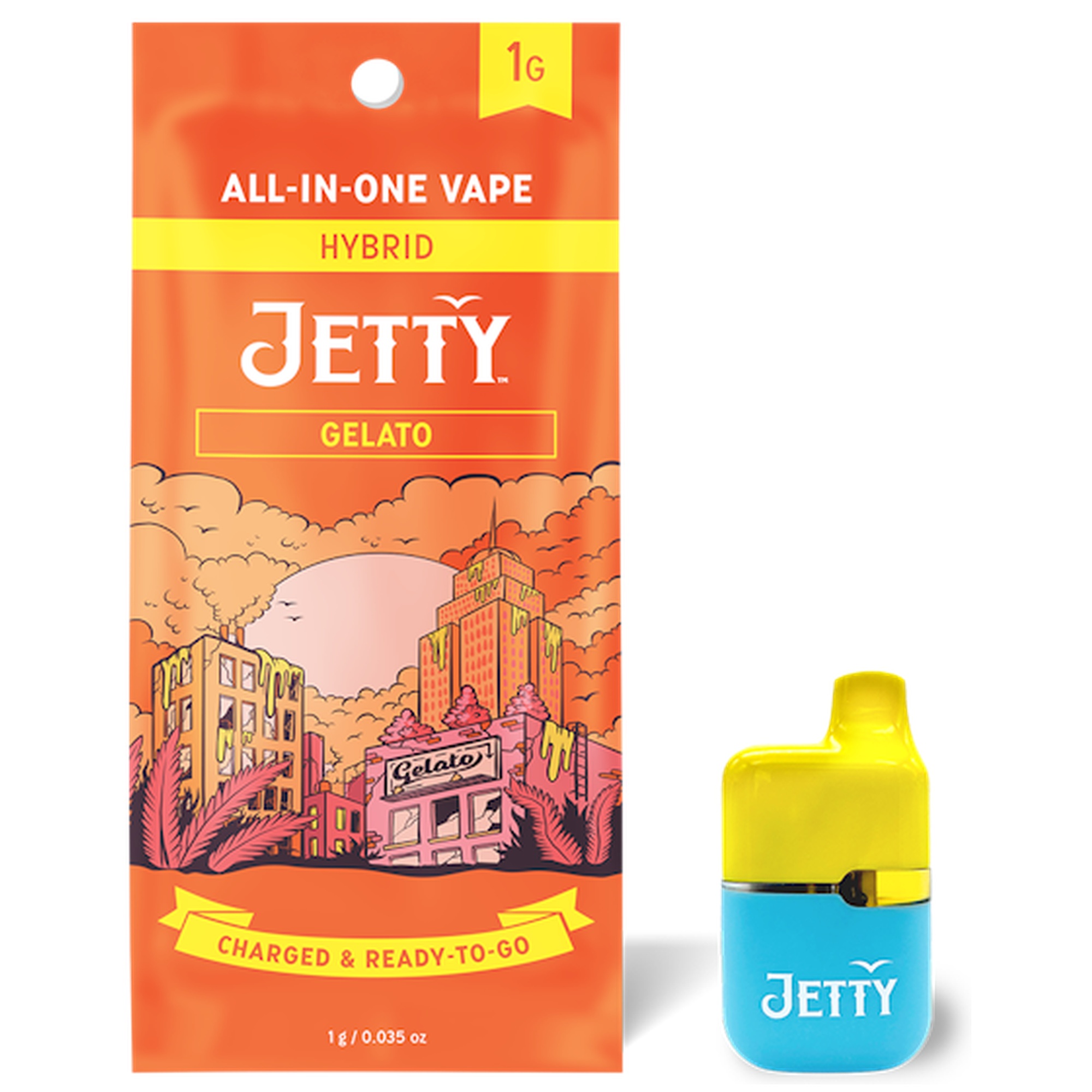 Gelato | Mini Tank AIO High THC Vape | Hybrid | 1g