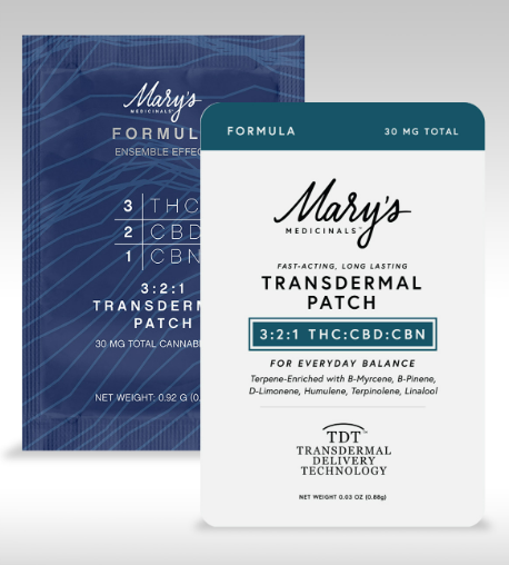 Mary's Formula 3:2:1 THC:CBD:CBN Transdermal Patch