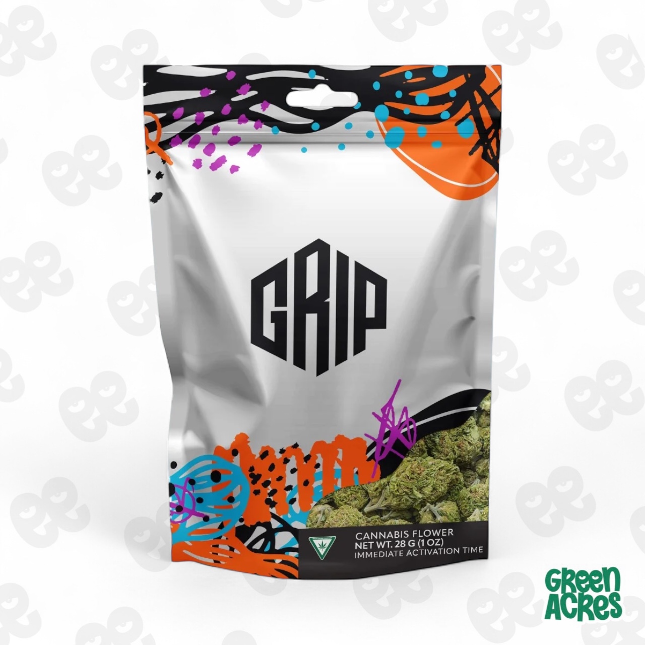 GRIP: Black Gushers 28G Prepackaged Flower