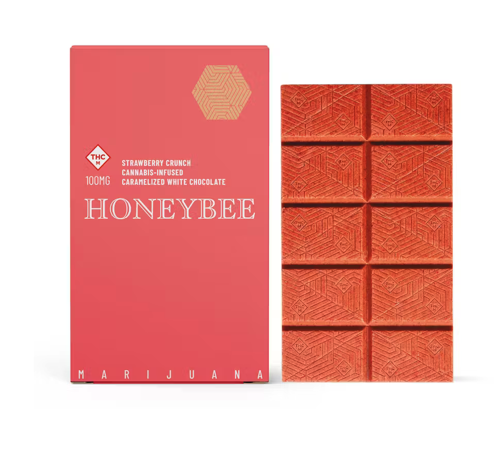 Honey Bee - Strawberry Crunch 100mg Chocolate