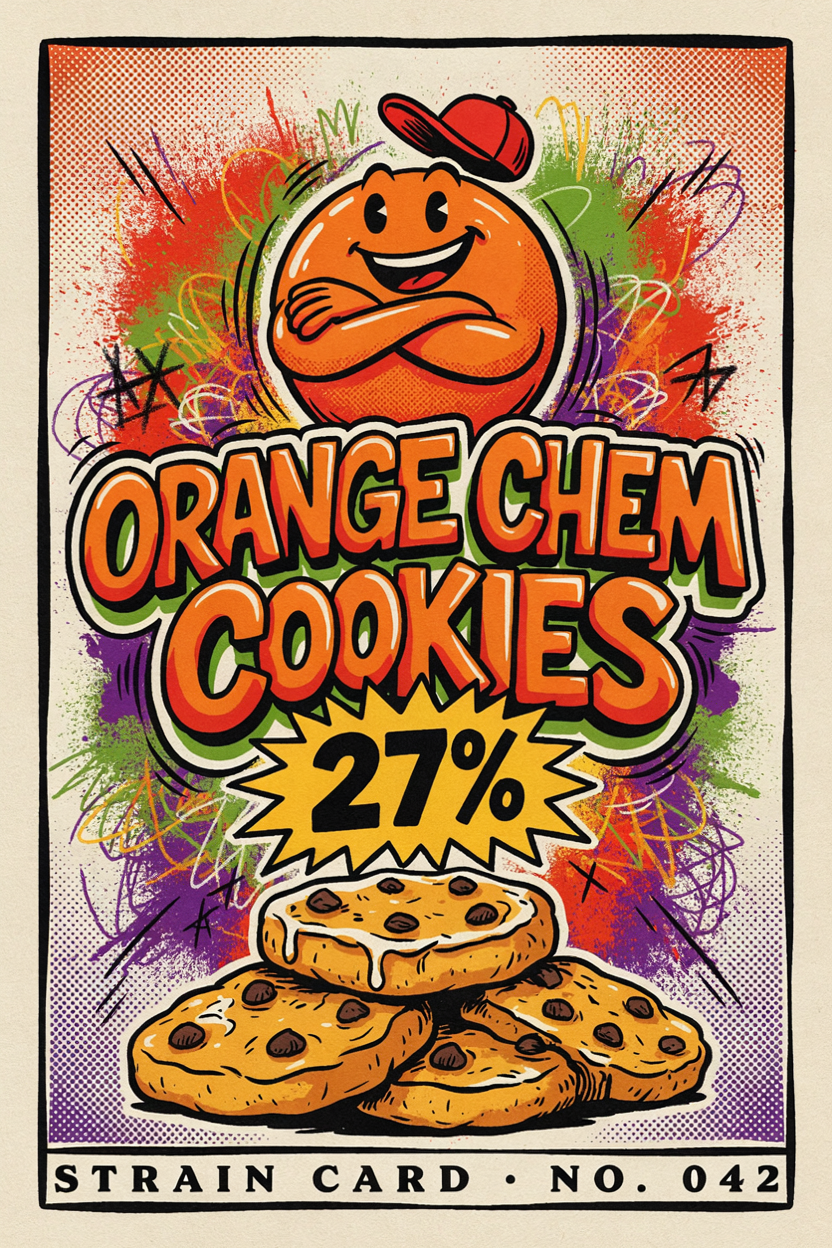 Orange Chem Cookies | Green Ganja | Deli | Tier Five