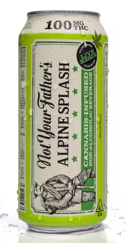 Not Your Father's Alpine Splash 16oz Soda 100MG THC + 100MG CAFFEINE