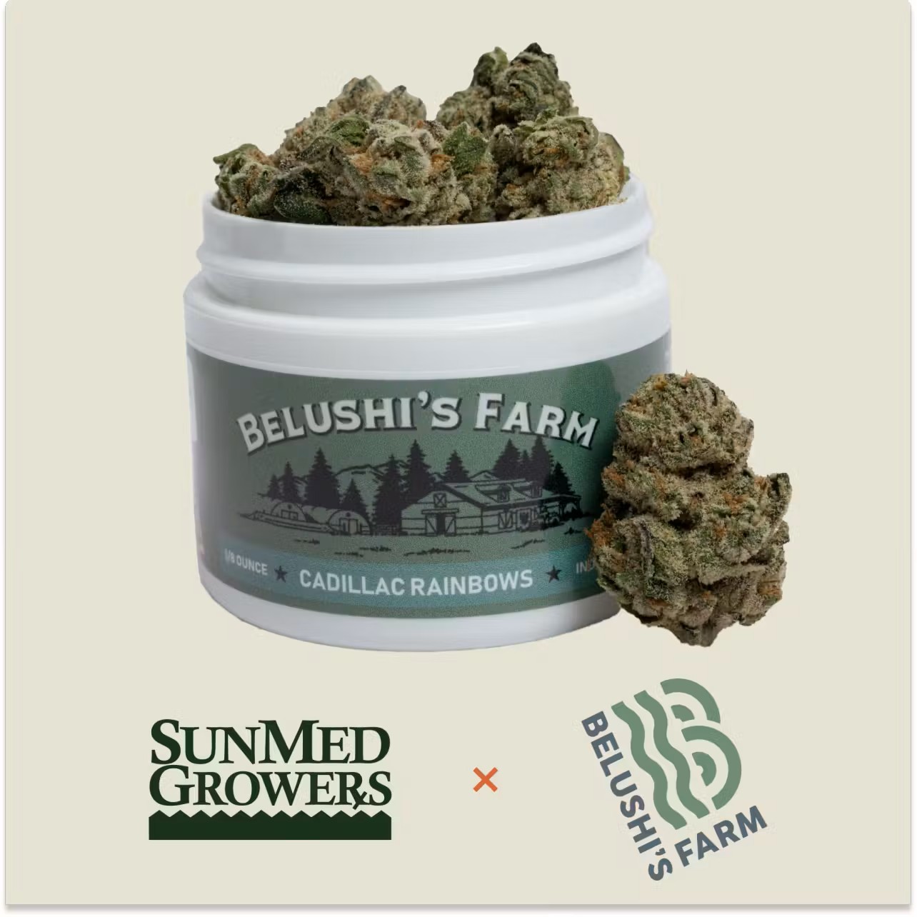 Belushi's Farm Cadillac Rainbows Flower - 3.5g