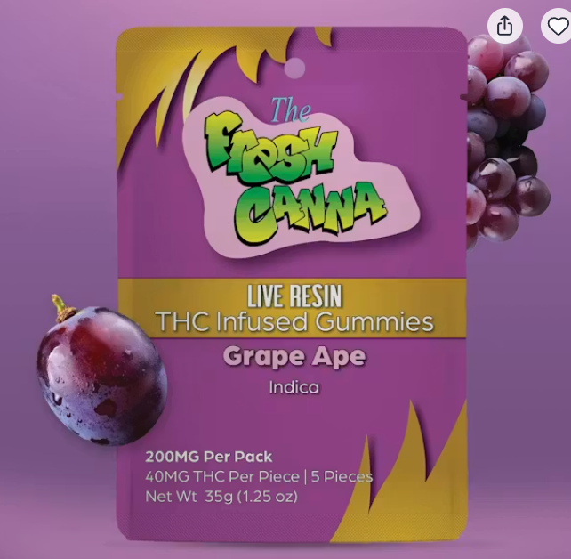 Fresh Canna | Grape Ape | Infused Edibles | 200mg | Indica