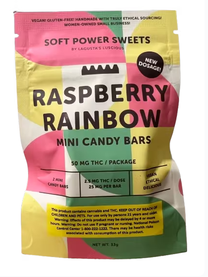Raspberry Rainbow Mini Candy Bar