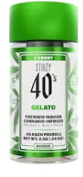 Stiiizy 40's - Gelato - 5 x Infused Prerolls